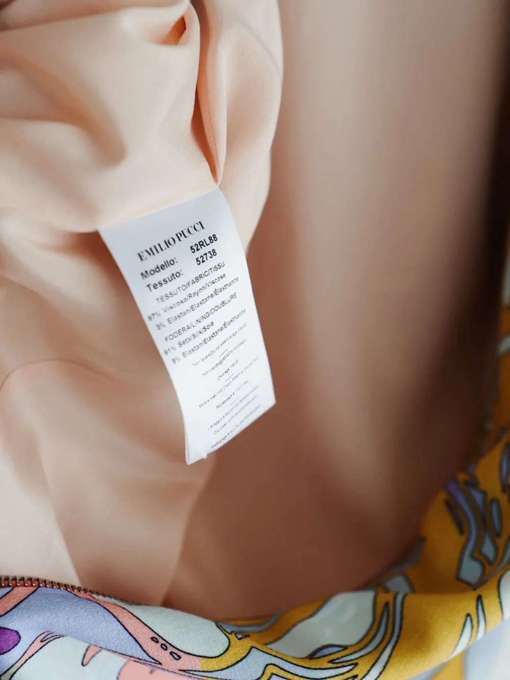 PUCCI spring 2016 pastel silk shift dress 38 IT US 8 - Picture 10 of 11